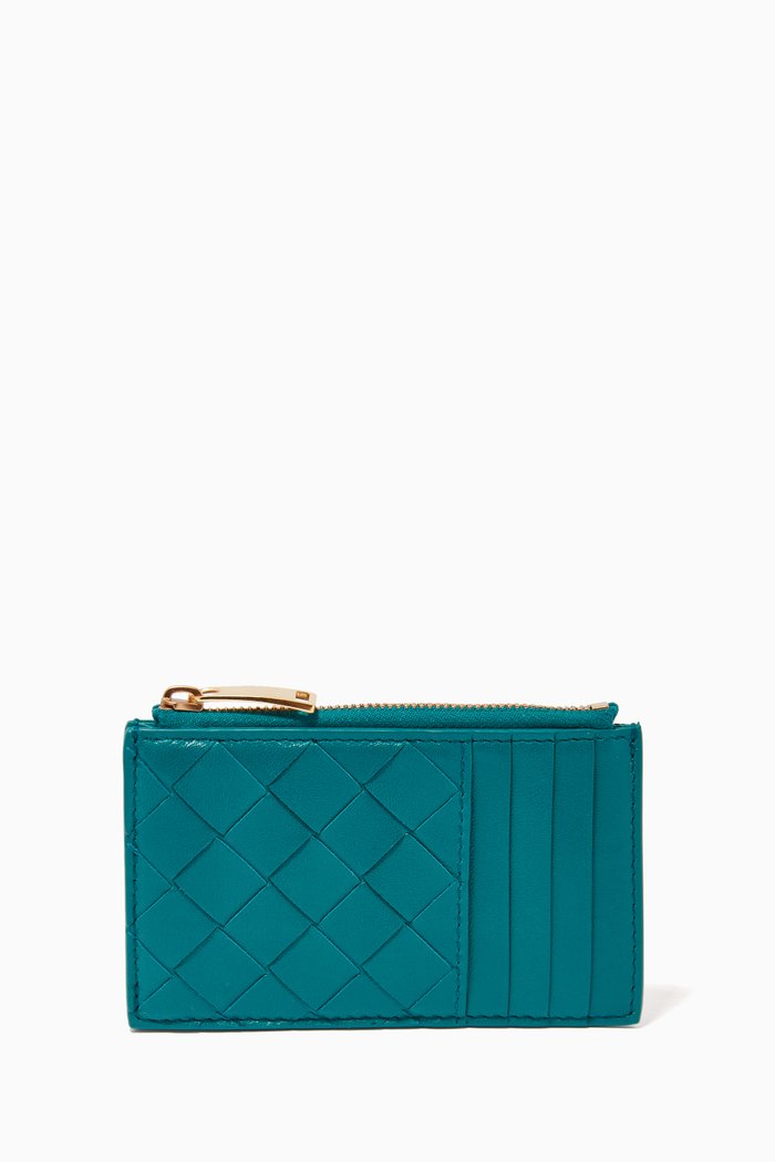 

Card Case in Intrecciato Nappa, Blue