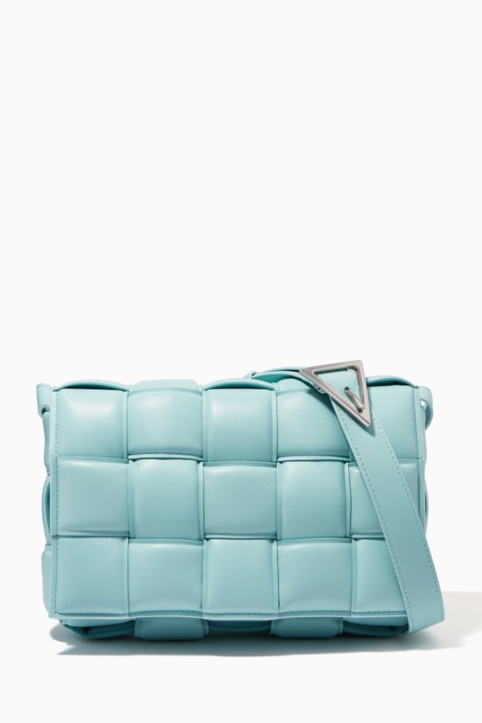 

Padded Cassette Bag in Nappa, Green