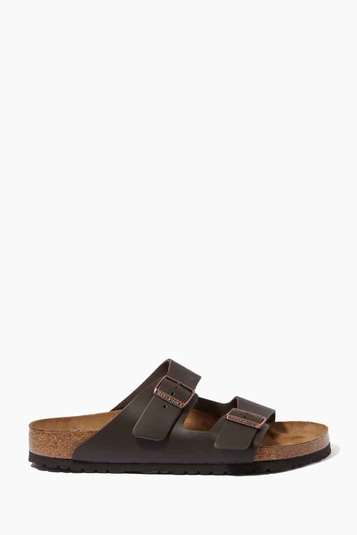 

Arizona Sandals in Natural Leather, Brown