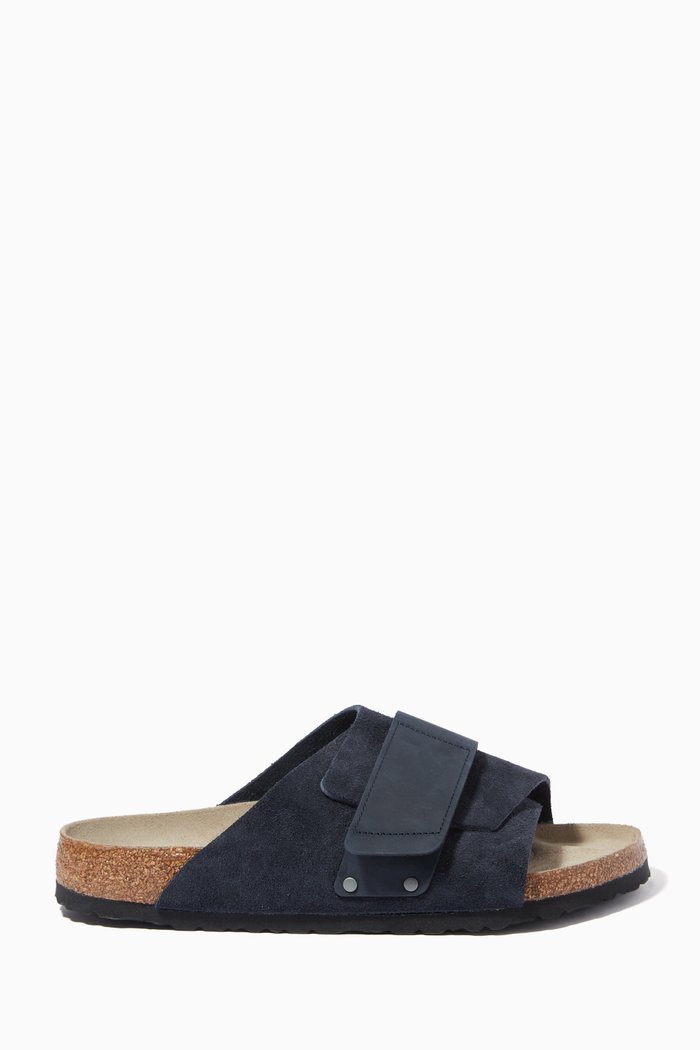 

Kyoto Sandals in Nubuck & Suede Leather, Blue