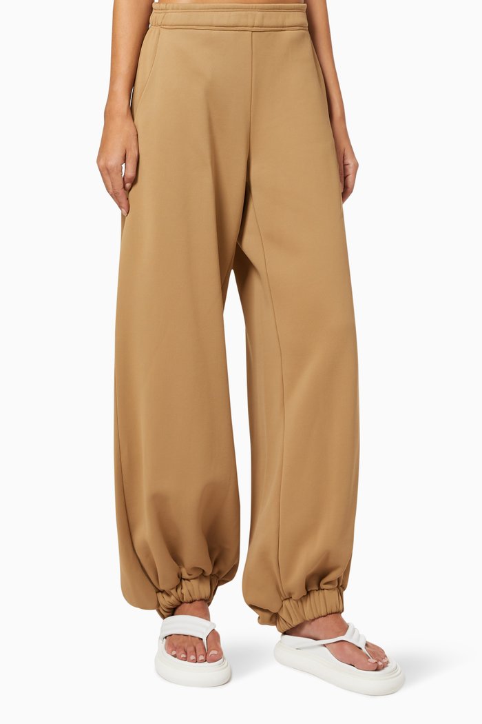 

Carter Wide-leg Track Pants in Jersey, Neutral