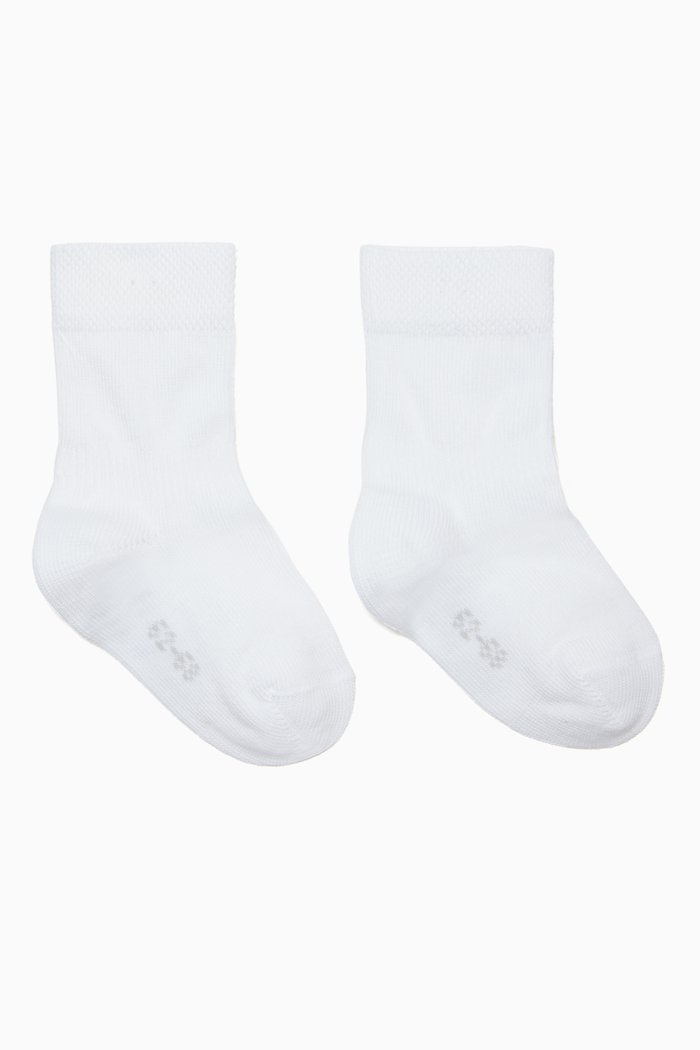 

Sensitive Baby Ankle Socks, White