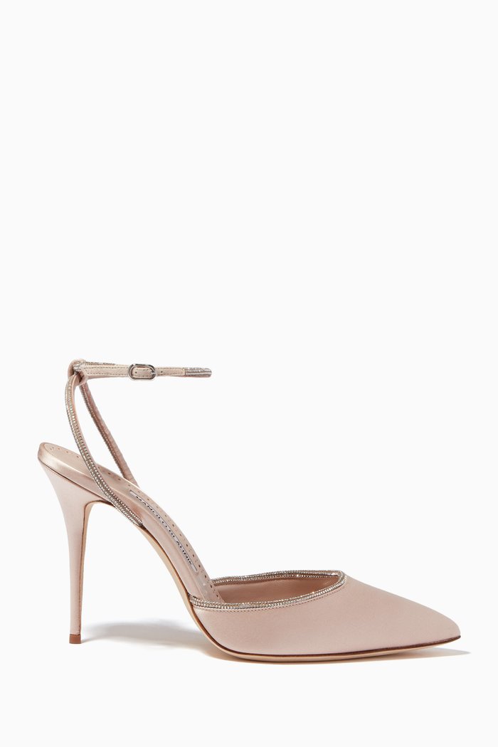 

Narcona 105 Mules in Satin, Neutral