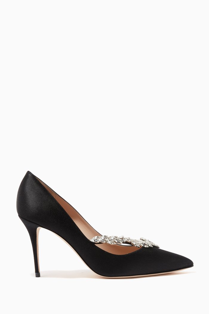 

Nadira 90 Pumps in Satin, Black
