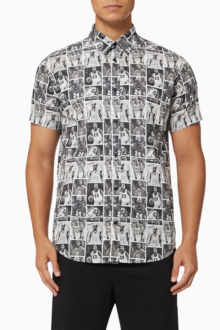 

Legends Short Sleeve Shirt in Cotton, Black
