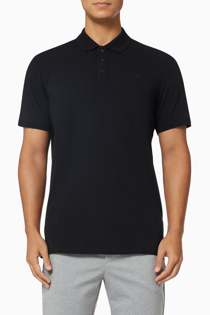 

Classic Polo Shirt in Organic Cotton, Black