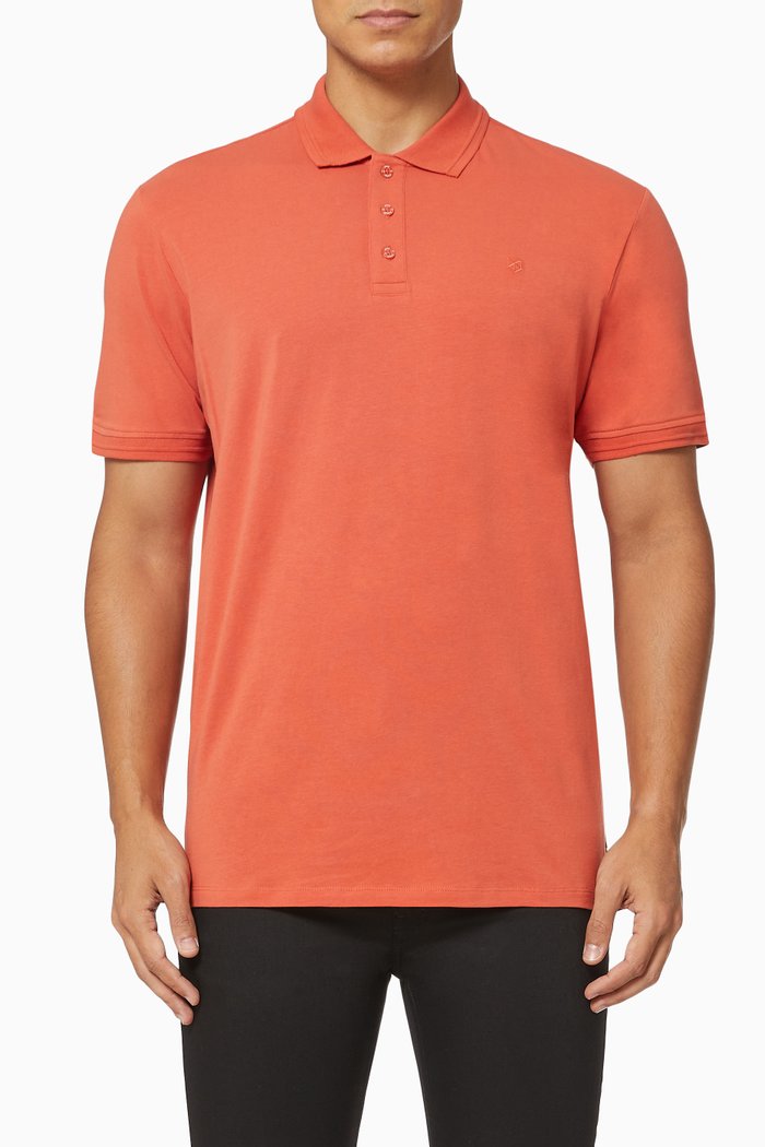

Classic Polo Shirt in Organic Cotton, Orange
