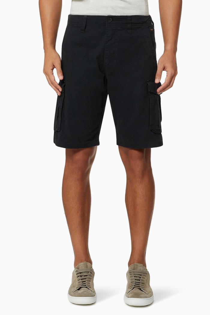 

Zack AMA Cargo Shorts in Cotton, Black