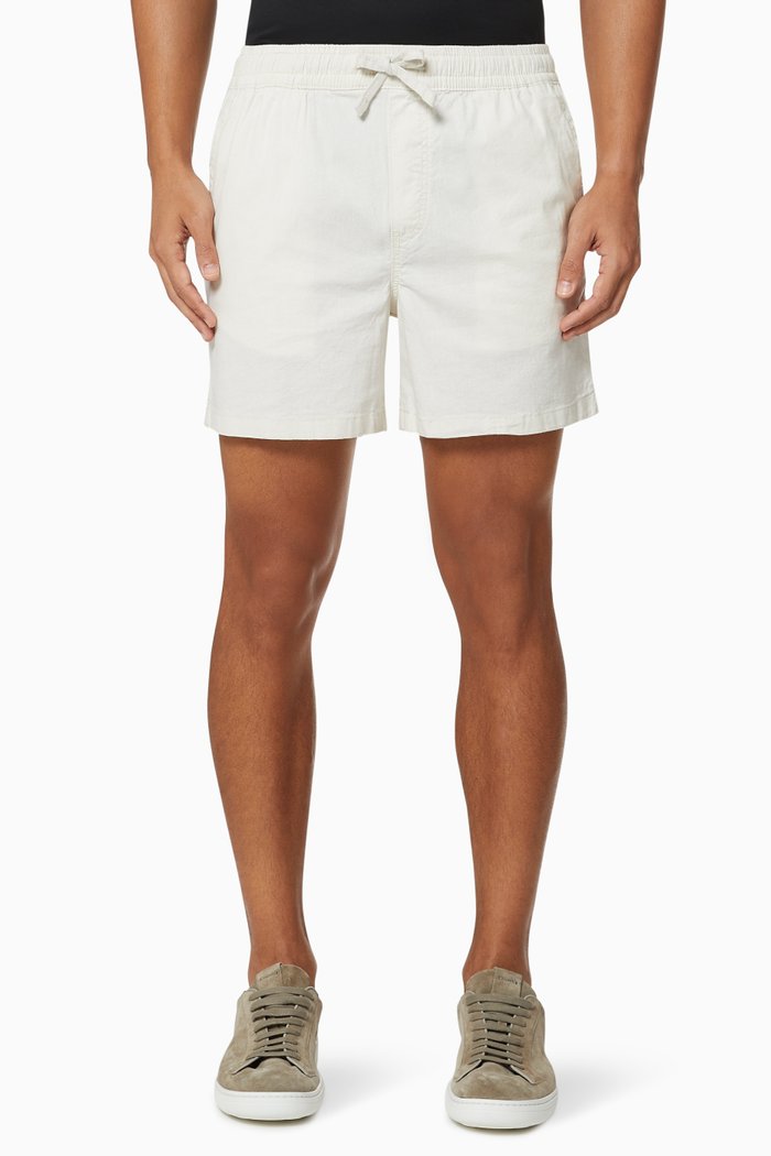 

Jeff Jogger Shorts in Linen, White