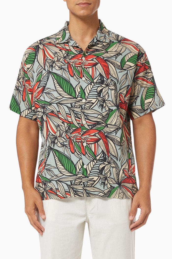 

Summer Resort Shirt in Linen, Multicolour