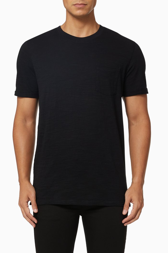

Solid T-shirt in Jersey, Black