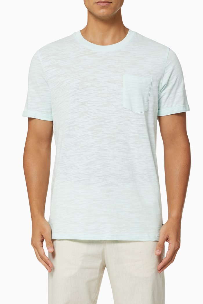 

Solid T-shirt in Jersey, Blue