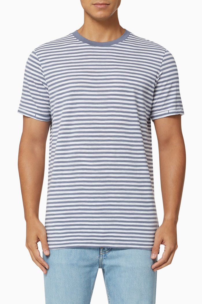

Stripe T-shirt in Jersey, Blue