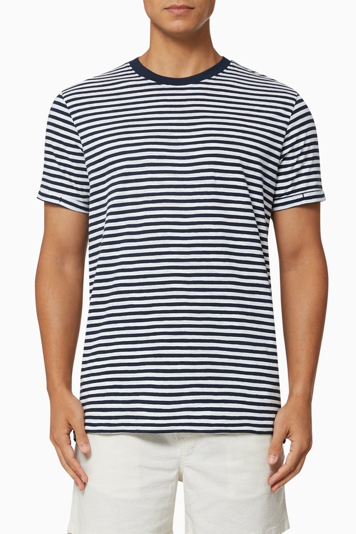 

Stripe T-shirt in Jersey, Blue