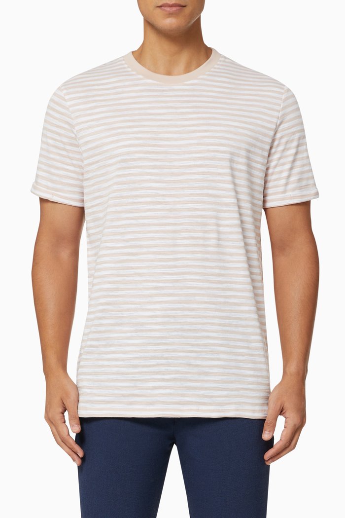 

Stripe T-shirt in Jersey, Pink