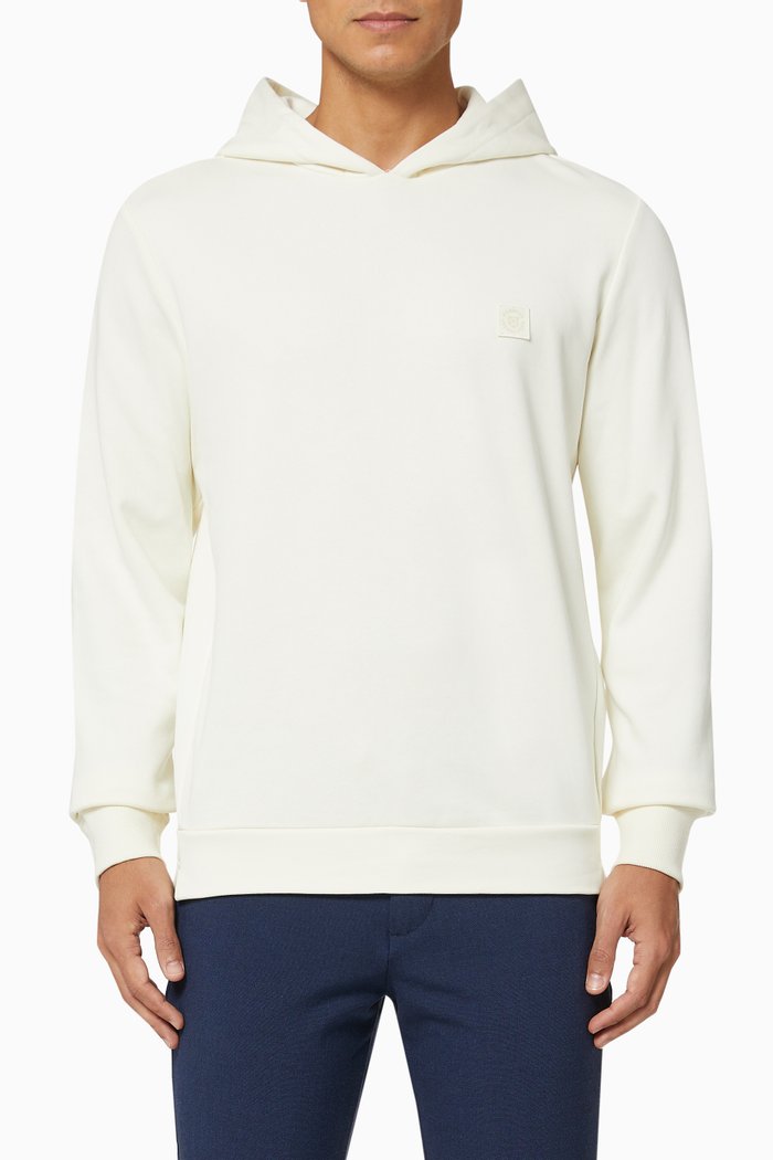 

Solid Hoodie in Cotton, Neutral
