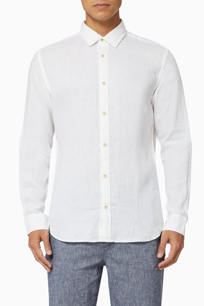 

Classic Shirt in Linen, White