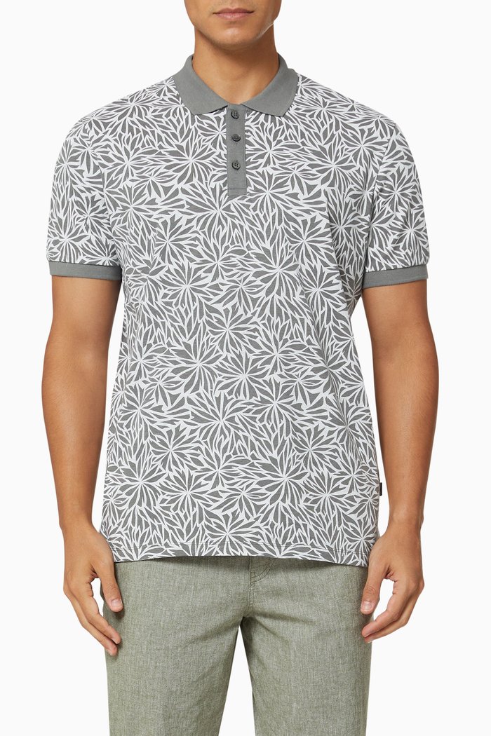 

Summer Polo Shirt in Cotton, Grey
