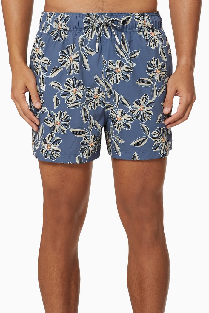 

Maui Swim Shorts in Recycled Polyester, Blue