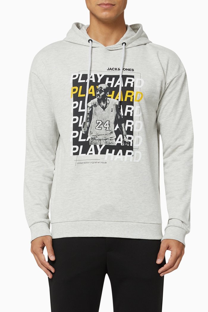 

Basketball Legends Oversized Hoodie in Jersey, White