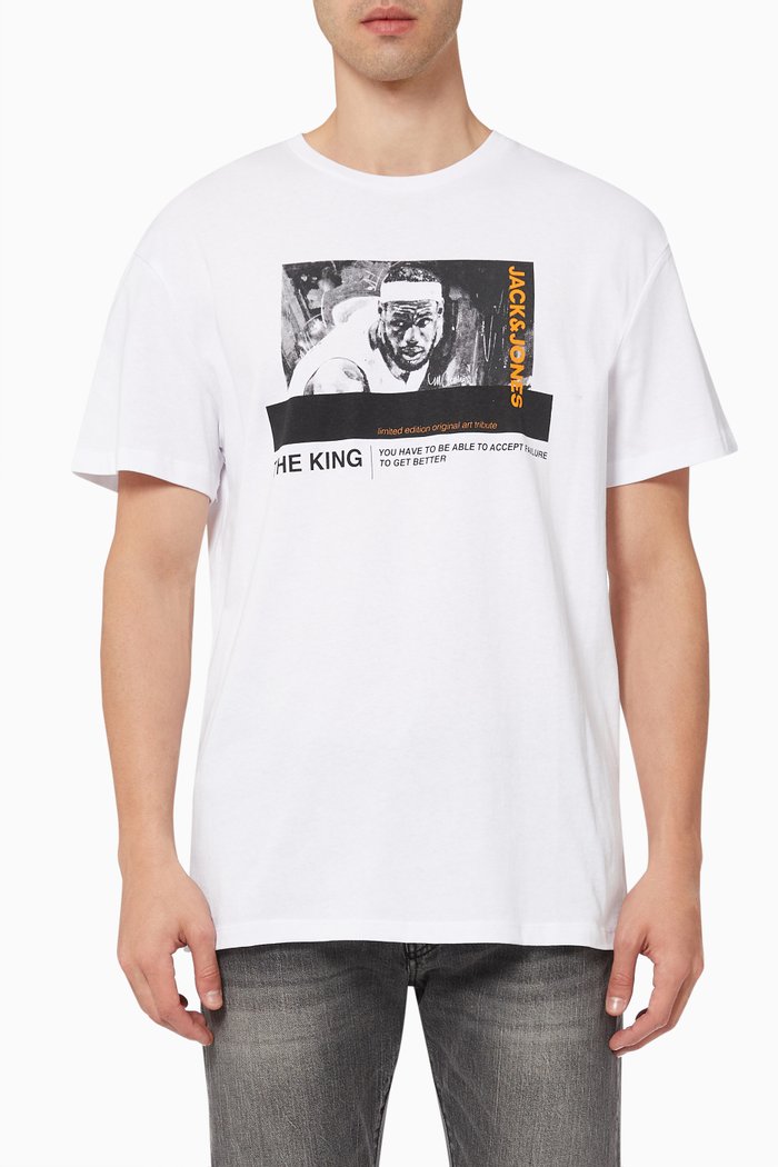 

Legends Statement T-shirt in Jersey, White