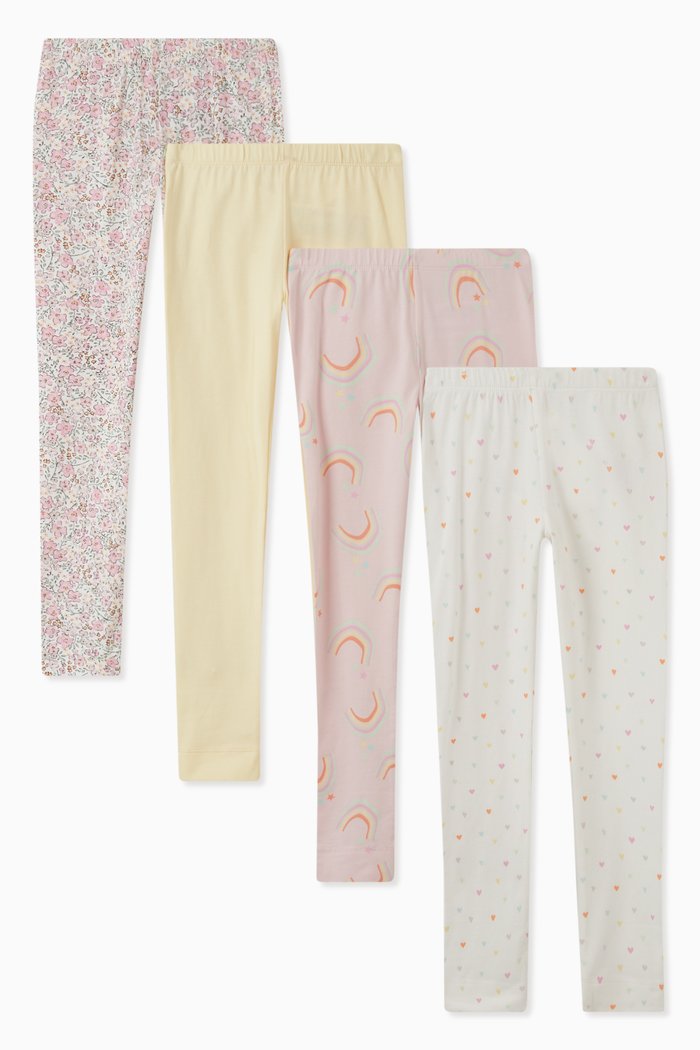 

Printed Jersey Leggings in Organic Cotton, Multicolour