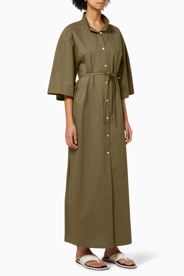 

Montauk Maxi Dress in Cotton, Brown