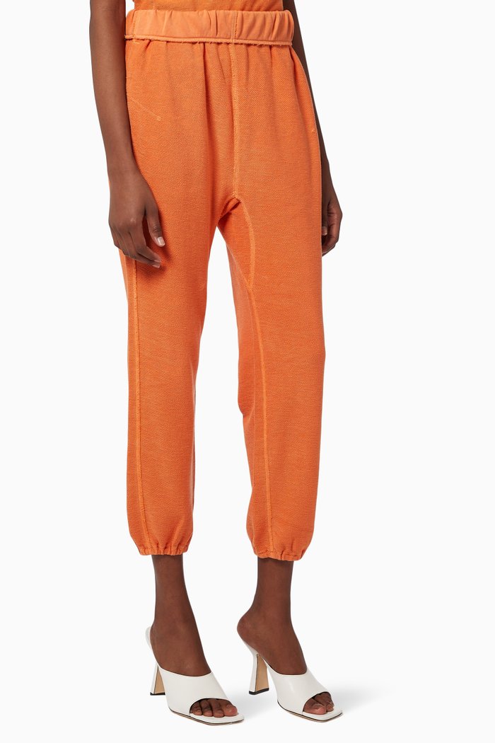 

Rolled-up Sweatpants in Organic Cotton, Orange