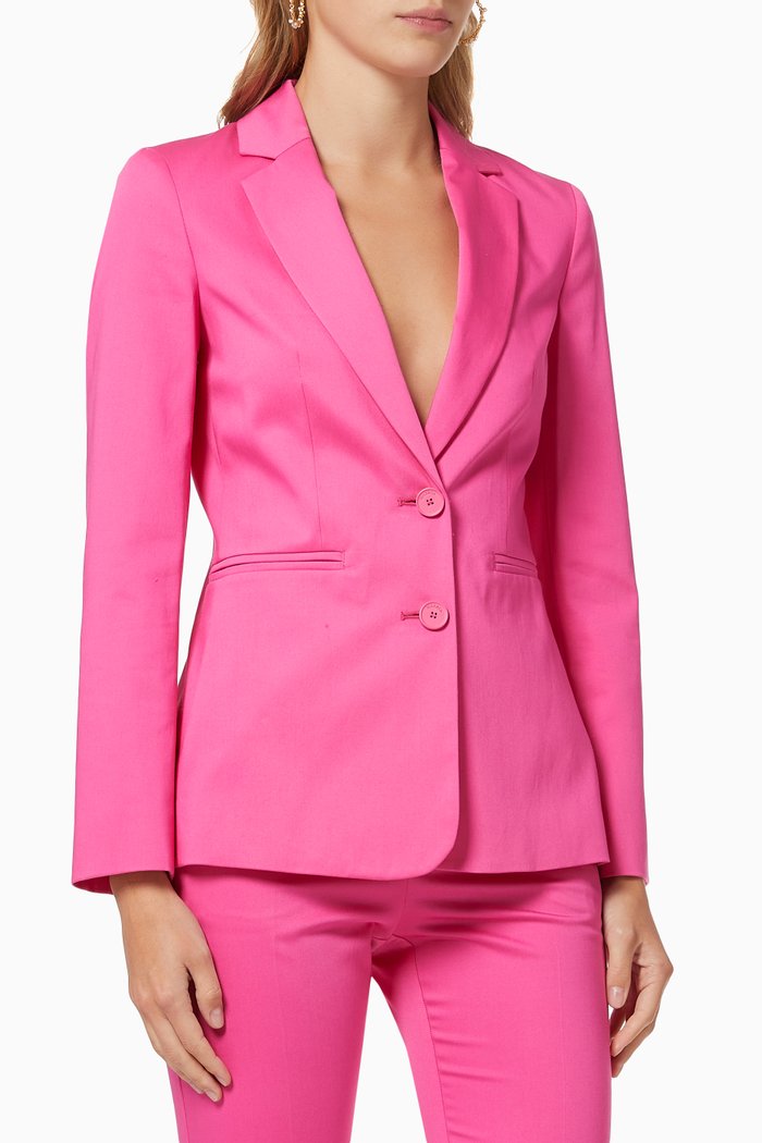 

Circuito Slim Fit Blazer in Cotton, Purple