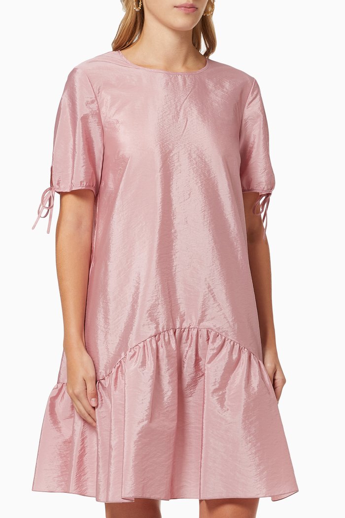 

Spora Dress in Technical Taffeta, Red