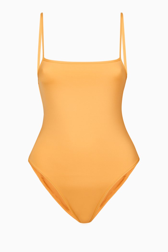 

Daytona One-piece Swimsuit in Recycled Nylon, Yellow