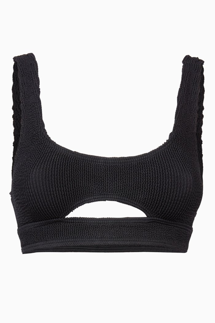 

The Sasha Crop Bikini Top, Black