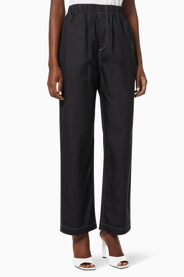 

Pyjama Pants in Cotton, Black