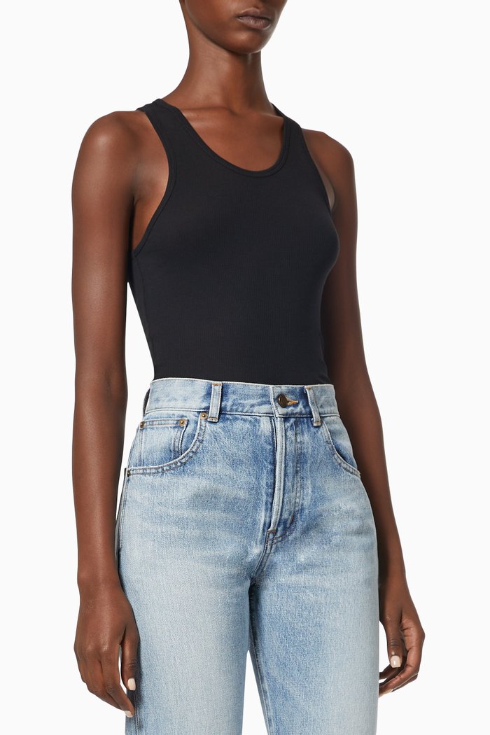 

Release 04 Tank Top in Rib Knit, Black
