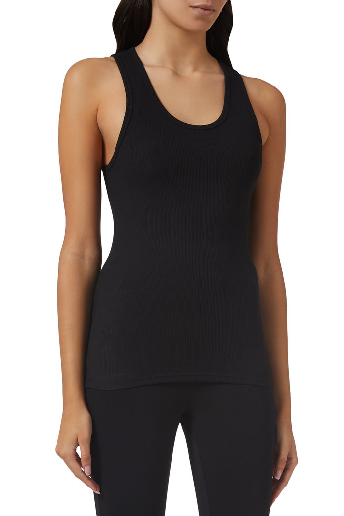 

Ribbed Tank, Black