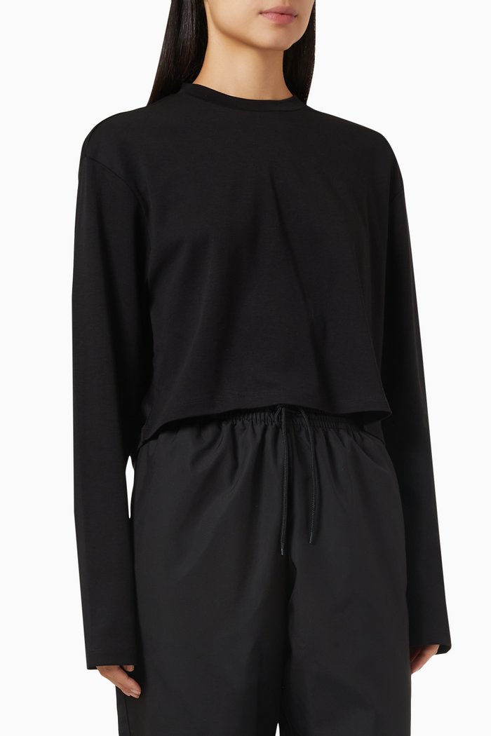 

Long Sleeve Crop, Black