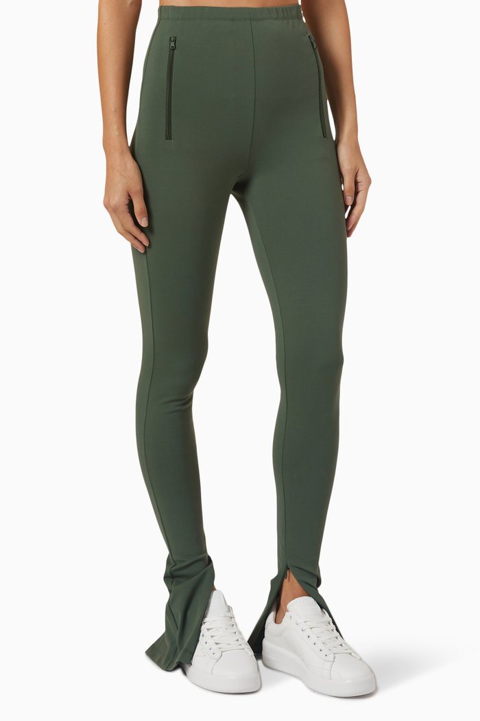 

Side Zip Legging, Green