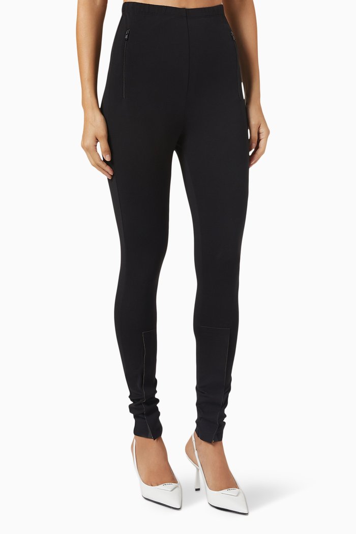 

Front Zip Legging, Black