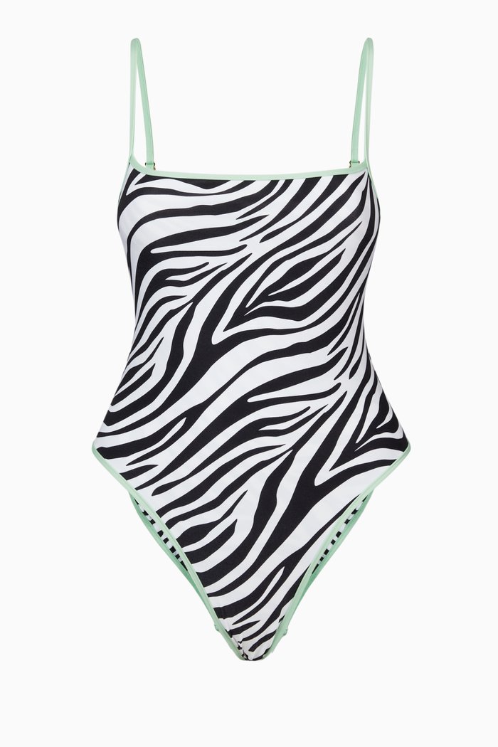 

Daytona One-piece Swimsuit in Recycled Nylon, Black