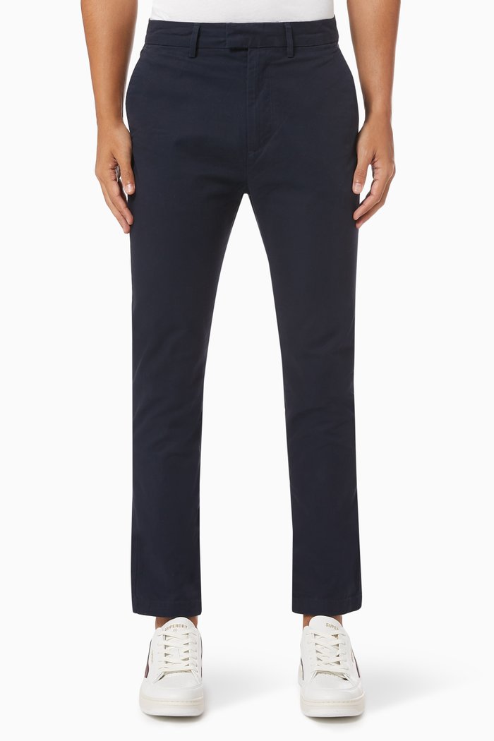 

Studio Chino Pants in Cotton, Blue