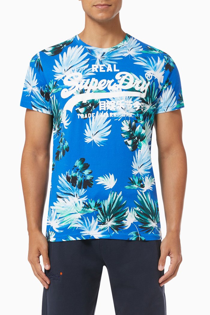 

Vintage Logo T-shirt in Cotton, Blue