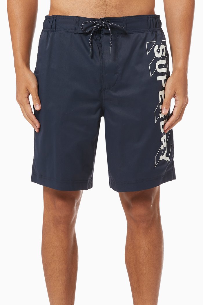 

Classic Board Shorts in Technical Fabric, Blue