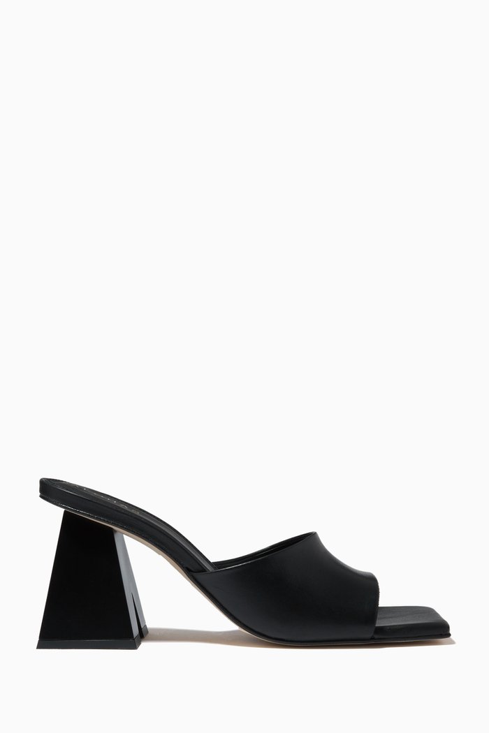 

Dune Mules in Leather, Black