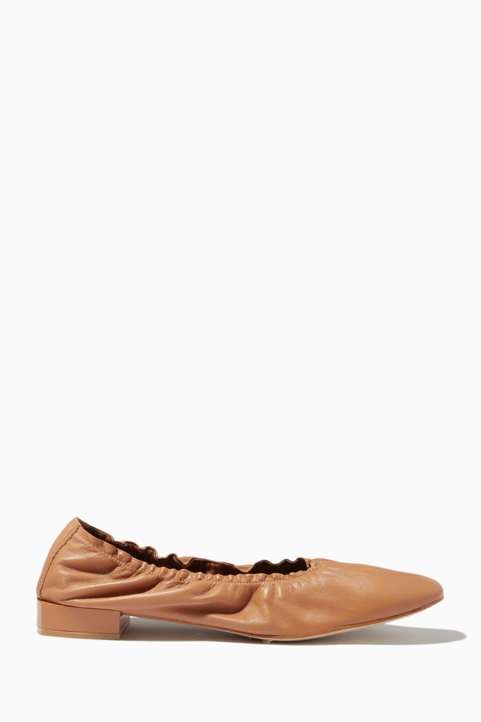 

Habibi Ballerinas in Leather, Brown
