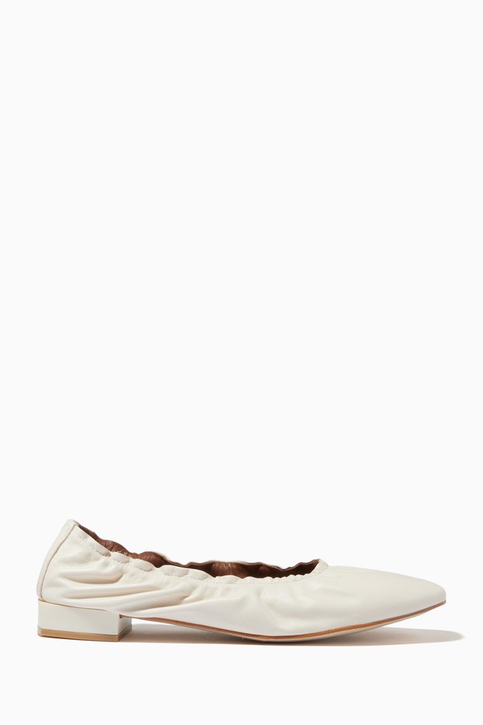 

Habibi Ballerinas in Leather, Neutral