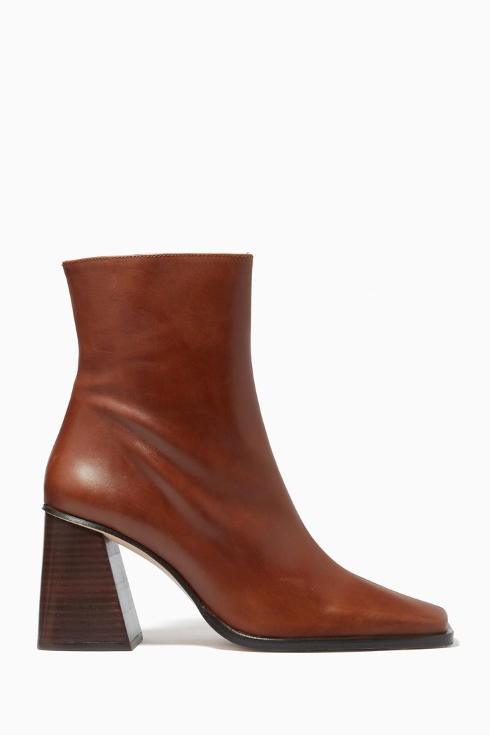 

South Bi-color Boots in Leather, Neutral