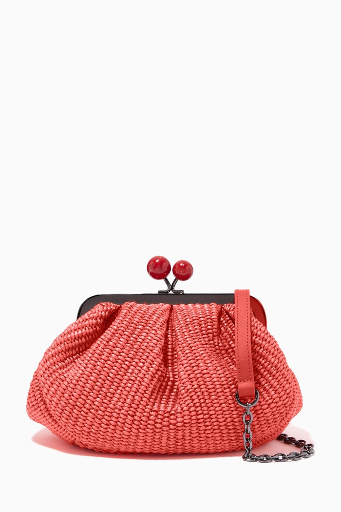 

Bard Small Pasticcino Bag in Raffia, Orange