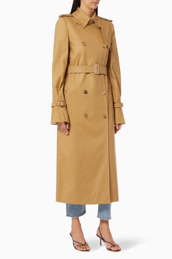 

Larix Trench Coat in Cotton Twill, Neutral