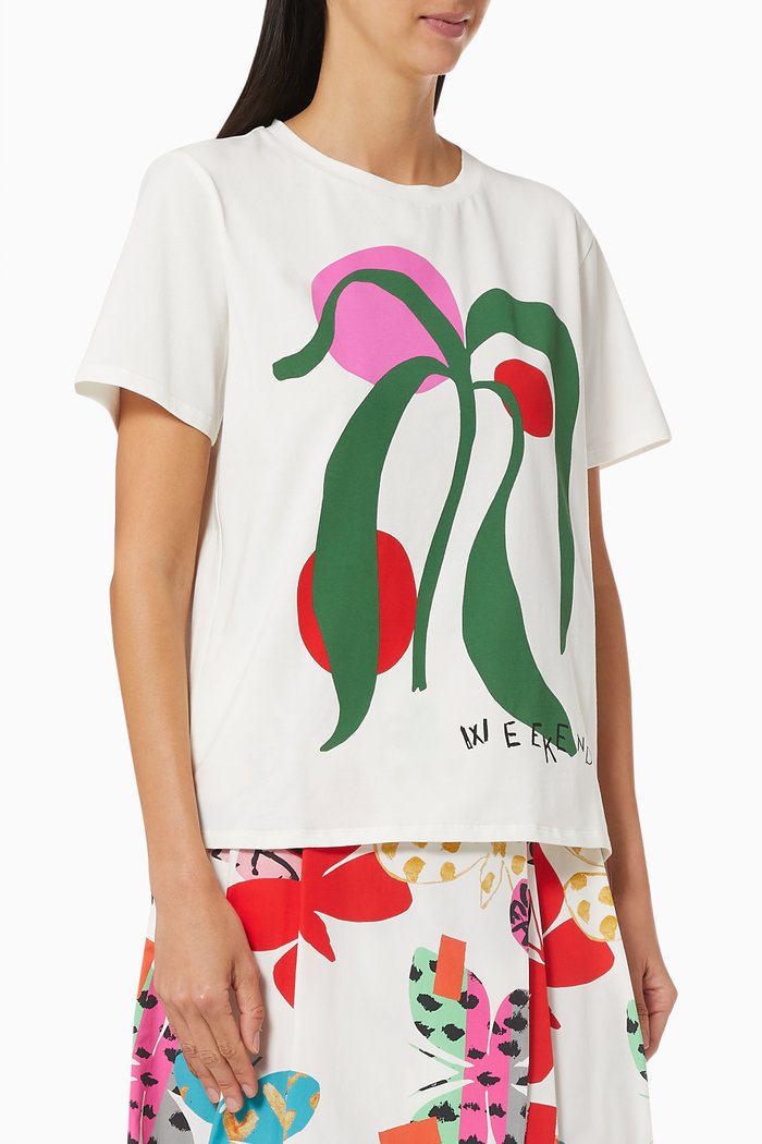 

Libia T-shirt in Cotton Jersey, White