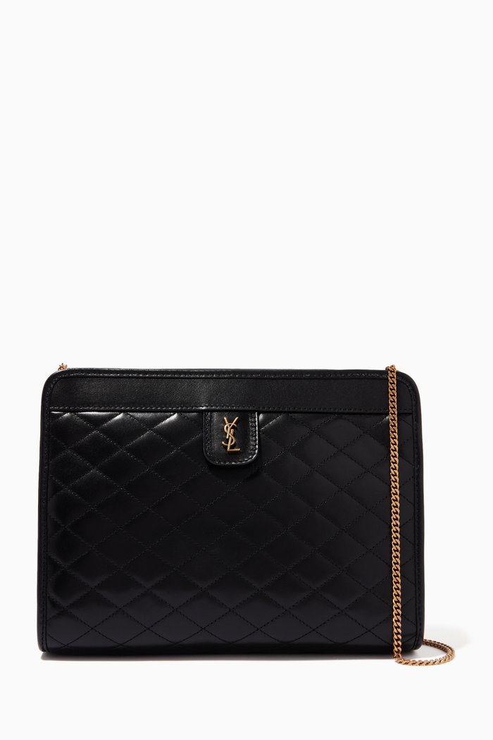 

Baby Victoire Clutch in Leather, Black